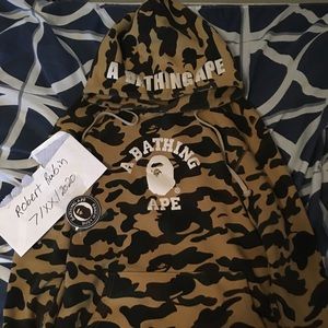 Bathing ape pullover hoodie